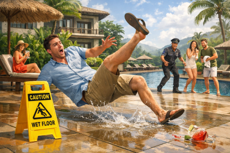 Tamu Terpeleset di Area Resort: Pemilik Bisa Dituntut Ganti Rugi?